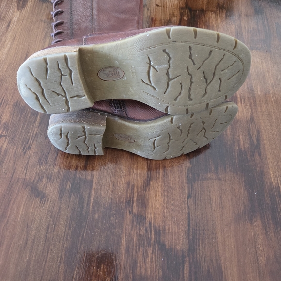 Sofft Sharnell II Knee High Leather Boots Lace Up Back Riding Boot Brown sz 7 - Picture 3 of 4